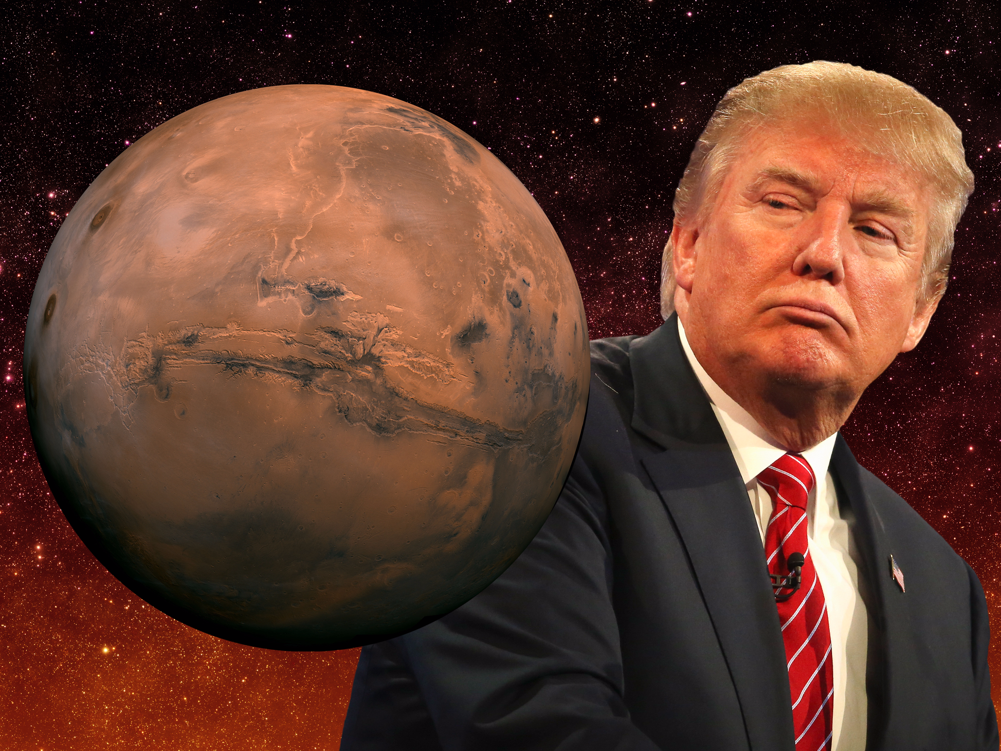 trump-could-replace-obamas-asteroid-catcher-with-a-spacex-backed-mission-to-mars Трамп обязал NASA полететь на Марс, пока он будет президентом