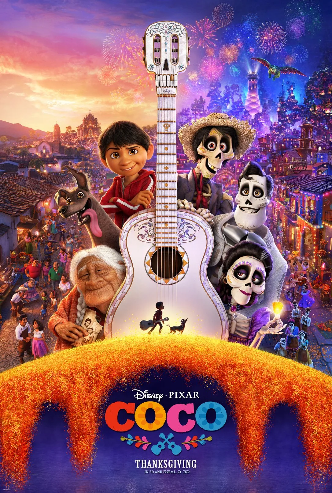 Афиша мультфильма «Тайна Коко» компании Disney Pixar.