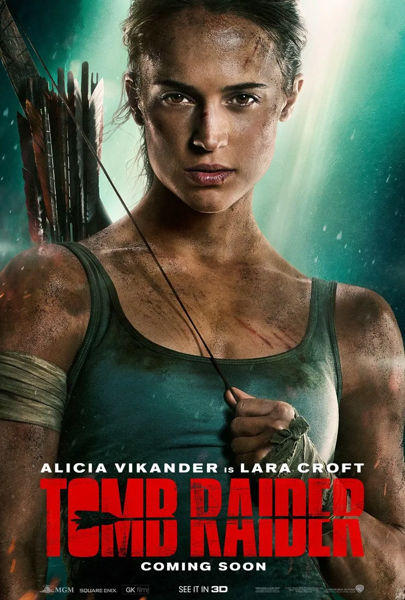 Постер фильма «Tomb Raider: Лара Крофт» с Алисией Викандер.