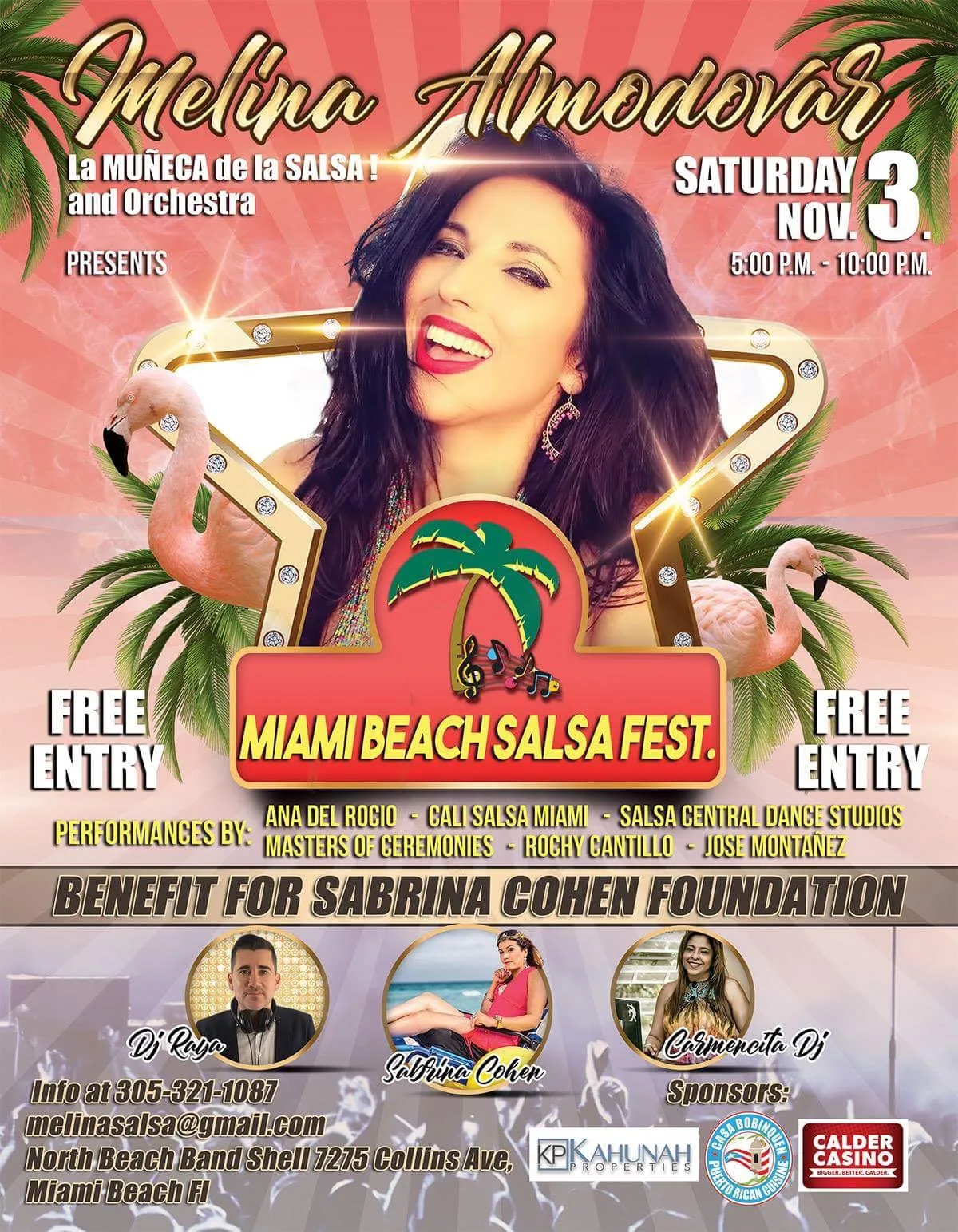 Афиша танцевального фестиваля Miami Beach Salsa Fest.